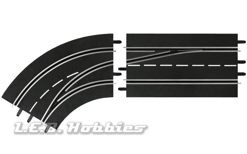 30363 Carrera Digital 124/132 Lane Change Curve Left, Out to In 30363 Carrera Digital 124/132 Lane Change Curve Left, Out to In