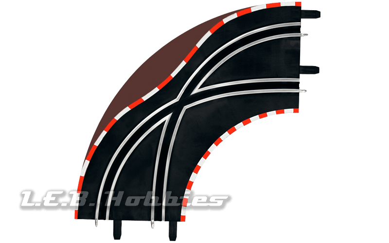 61655 Carrera GO!!! / Digital 143 Lane Change Curve 1/90, 2/pk 61655 Carrera GO!!! / Digital 143 Lane Change Curve 1/90, 2/pk
