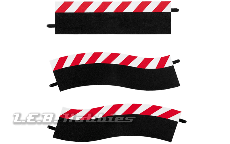 20602 Carrera Outside Shoulder Pit Stop Lane, 3/pk 20602 Carrera Outside Shoulder Pit Stop Lane, 3/pk