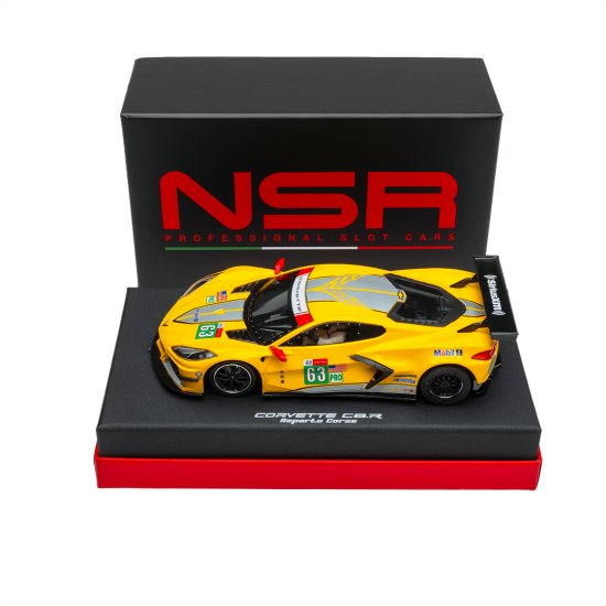 (image for) NSR 0549RCW-SW Corvette C8.R Le Mans 24H 2021 GTE Pro No.63 - "Reparto Corse" Race Setup for Wooden Tracks