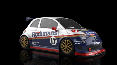 (image for) NSR 0609SW Abarth 500 Rothmans No.17 - Pre-order