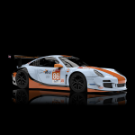 (image for) NSR 0618AW Porsche 997 GT3 No.86 Gulf, Le Mans 2018 - Pre-order