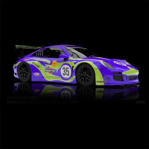 (image for) NSR 0636SW Porsche 997 Purple Hippie, No.35 - Pre-order