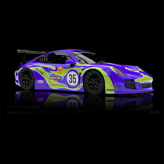 (image for) NSR 0636SW Porsche 997 Purple Hippie, No.35 - Pre-order