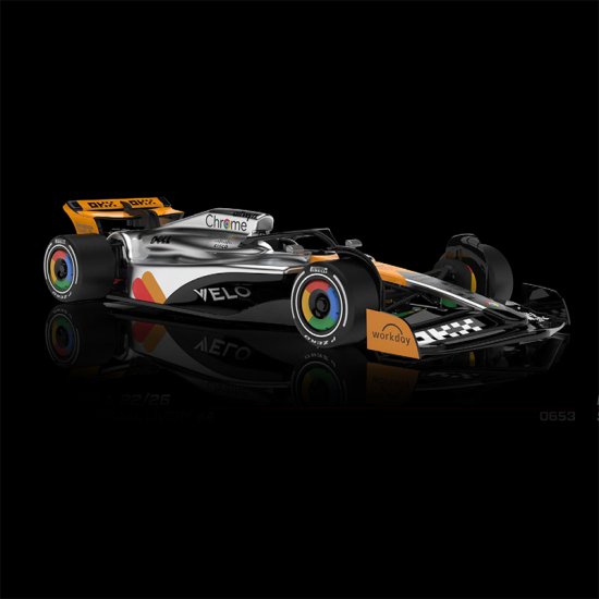 (image for) NSR 0653IL Formula 22/26 Silver Special Livery British Grand Prix No.4, Lando Norris - Pre-order