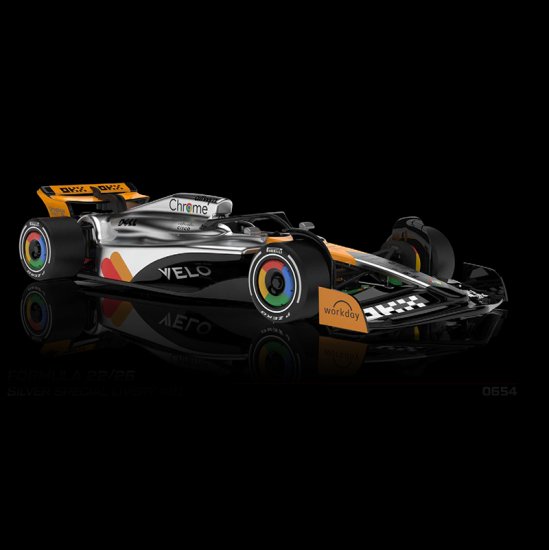 (image for) NSR 0654IL Formula 22/26 Silver Special Livery British Grand Prix No.81, Oscar Piastri - Pre-order