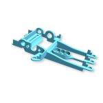(image for) NSR 1332 Sidewinder Motor Mount for Long Can Motors (Hypercar) offset +1mm Soft Blue