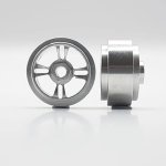 (image for) Staffs STAFFS183 Four Spoke Aluminum Wheels Silver 15.8 x 8.5mm (x2)