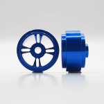 (image for) Staffs STAFFS186 Four Spoke Aluminum Wheels Blue 15.8 x 8.5mm (x2)