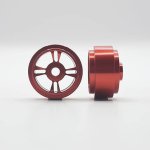 (image for) Staffs STAFFS187 Four Spoke Aluminum Wheels Red 15.8 x 8.5mm (x2)