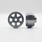 (image for) Staffs STAFFS196 Six Spoke Aluminum Wheels Grey 15.8 x 8.5mm (x2)
