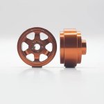 (image for) Staffs STAFFS198 Six Spoke Aluminum Wheels Orange 15.8 x 8.5mm (x2)