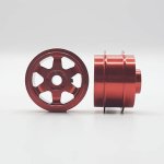 (image for) Staffs STAFFS203 Six Spoke Aluminum Air Wheels Red 15.8 x 10mm (x2)