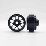 (image for) Staffs STAFFS218 Hyper Aluminum Wheels Black 15.8 x 8.5mm (x2)