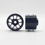 (image for) Staffs STAFFS226 Hyper Aluminum Air Wheels Black 15.8 x 10mm (x2)