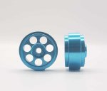 (image for) Staffs STAFFS258 Radical Aluminum Wheels Light Blue 16.9 x 8.5mm (x2)