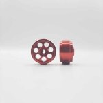 (image for) Staffs STAFFS259 Radical Aluminum Wheels Red 16.9 x 8.5mm (x2)