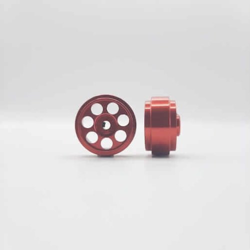 (image for) Staffs STAFFS259 Radical Aluminum Wheels Red 16.9 x 8.5mm (x2)