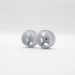 (image for) Staffs STAFFS285 Five Spoke Deep Dish Aluminum Air Wheels White 15.8 x 10mm (x2)