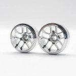(image for) Staffs STAFFS307 Hyper Deep Dish Aluminum Wheels Silver 16.9 x 8.5mm (x2)
