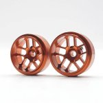 (image for) Staffs STAFFS314 Hyper Deep Dish Aluminum Wheels Orange 16.9 x 8.5mm (x2)