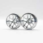 (image for) Staffs STAFFS315 Hyper Deep Dish Aluminum Air Wheels Silver 16.9 x 10mm (x2)