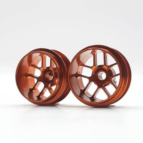 (image for) Staffs STAFFS322 Hyper Deep Dish Aluminum Air Wheels Orange 16.9 x 10mm (x2)