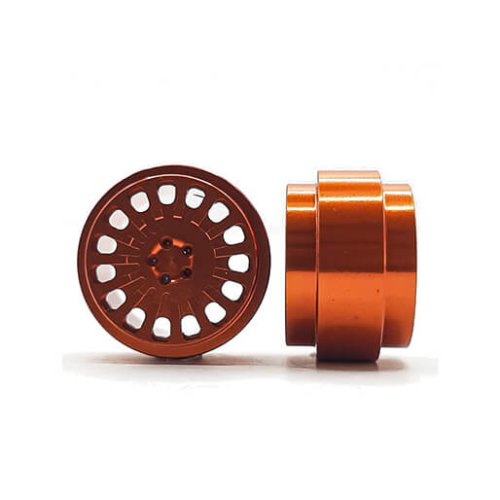 (image for) Staffs STAFFS350 OZ Style Aluminum Wheels Orange 15.8 x 10mm (x2)