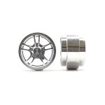 (image for) Staffs STAFFS351 Twin 5 Spoke Aluminum Wheels Silver 15.8 x 8.5mm (x2)