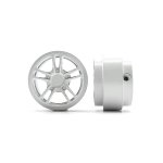 (image for) Staffs STAFFS357 Twin 5 Spoke Aluminum Wheels White 15.8 x 8.5mm (x2)