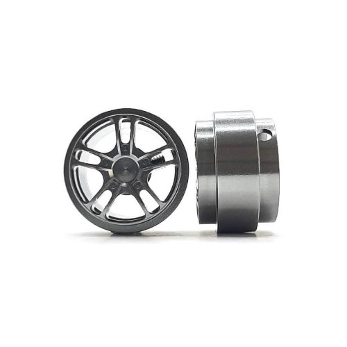 (image for) Staffs STAFFS364 Twin 5 Spoke Aluminum Wheels Grey 15.8 x 10mm (x2)