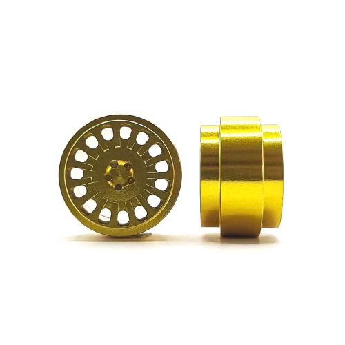 (image for) STAFFS336 OZ Style Aluminum Wheels Gold 15.8 x 8.5mm (x2)