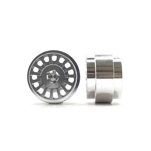 (image for) STAFFS343 OZ Style Aluminum Wheels Silver 15.8 x 10mm (x2)