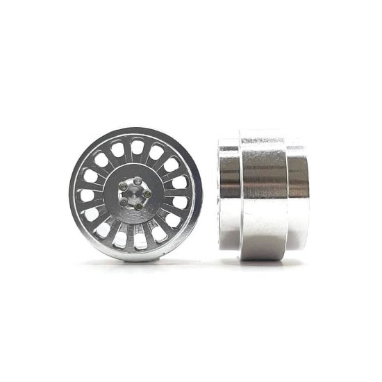 (image for) STAFFS343 OZ Style Aluminum Wheels Silver 15.8 x 10mm (x2)