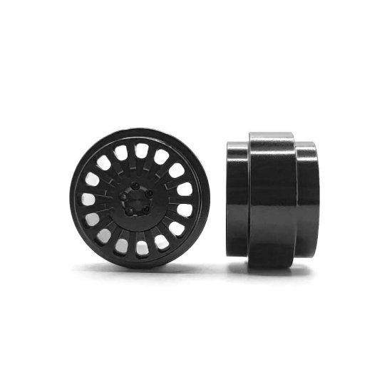 (image for) STAFFS345 OZ Style Aluminum Wheels Black 15.8 x 10mm (x2)