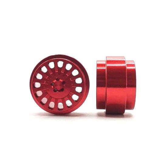 (image for) STAFFS347 OZ Style Aluminum Wheels Red 15.8 x 10mm (x2)