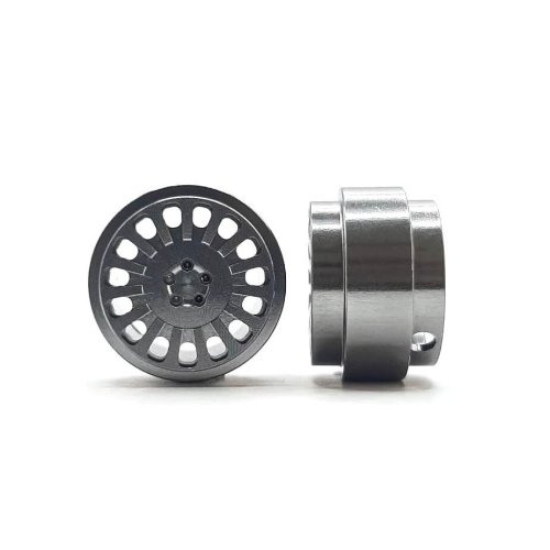 (image for) STAFFS348 OZ Style Aluminum Wheels Grey 15.8 x 10mm (x2)