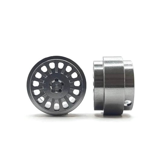 (image for) STAFFS348 OZ Style Aluminum Wheels Grey 15.8 x 10mm (x2)