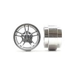 (image for) STAFFS351 Twin 5 Spoke Aluminum Wheels Silver 15.8 x 8.5mm (x2)