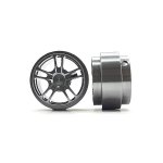 (image for) STAFFS356 Twin 5 Spoke Aluminum Wheels Grey 15.8 x 8.5mm (x2)