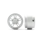(image for) STAFFS357 Twin 5 Spoke Aluminum Wheels White 15.8 x 8.5mm (x2)