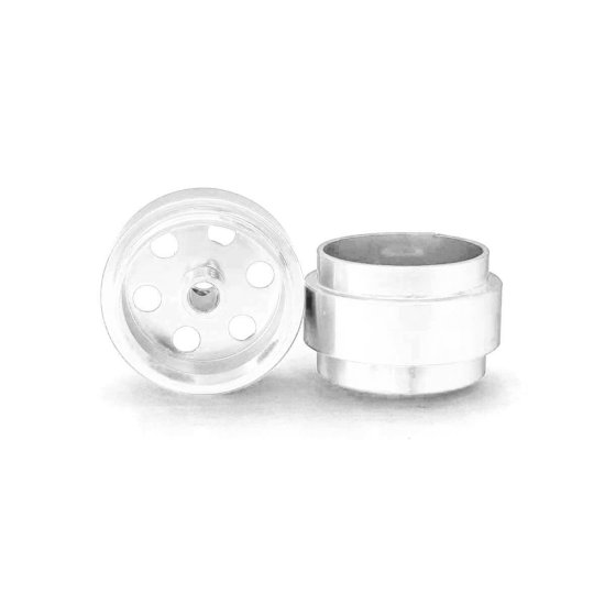 (image for) STAFFS367 Standard Aluminum Wheels White 15.8 x 8.5mm (x2)