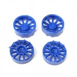 (image for) NSR 5429 12 Spoke Wheel Inserts for 17" Wheels Blue (x4)