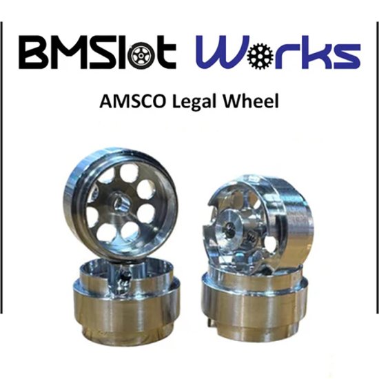 (image for) BMSlot Works BMS2110 16.5 x 10mm Aluminum Wheels