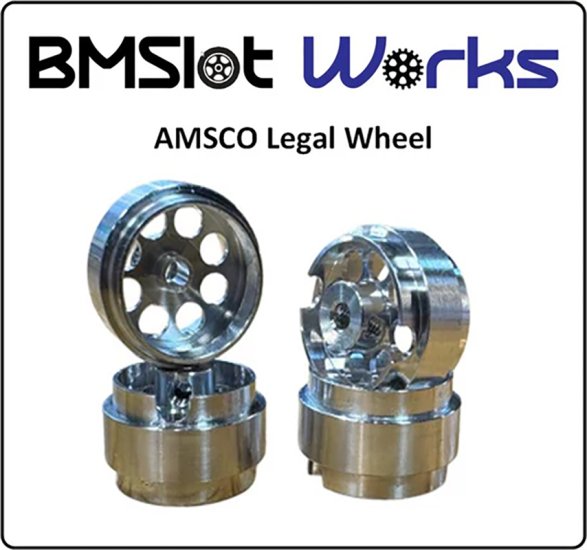 (image for) BMSlot Works BMS2140 16.9 x 10mm Aluminum Wheels