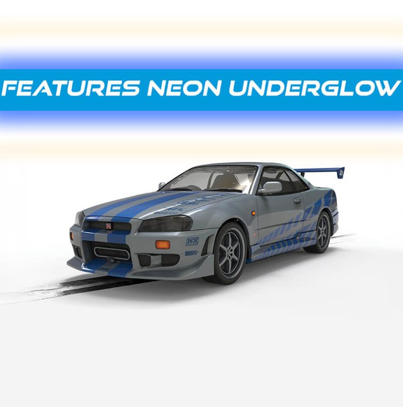 Scalextric Nissan Skyline GTR R34 スロットカー Scalextric C4674 Nissan Skyline GT-R (R34) 2 Fast 2 Furious - Pre