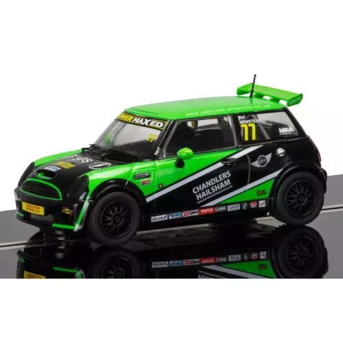 (image for) Scalextric C3743 BMW MINI Cooper S MINI Challenge 2015 Donington Par, No.77 Neil Newstead
