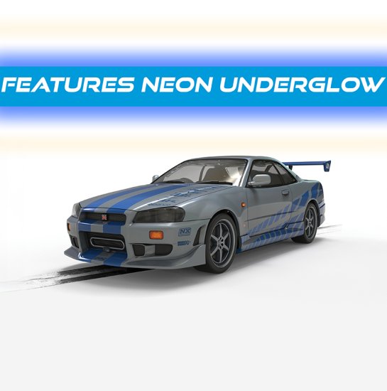 (image for) Scalextric C4674 Nissan Skyline GT-R (R34) 2 Fast 2 Furious - Pre-order