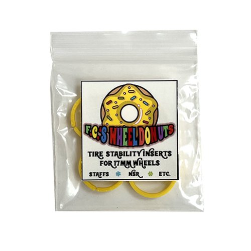 (image for) FC's FCSWHEELDONUTS17MM Wheel Stability Inserts 17 mm, Yellow (x4)