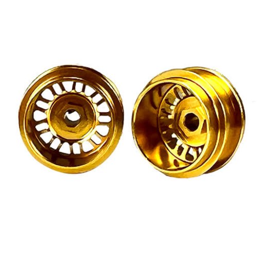(image for) Staffs STAFFS109 BBS Style Deep Dish Aluminum Air Wheels Gold 15.8 x 10mm (x2)